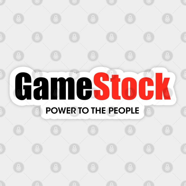 Game Stock power to the people Sticker by Mrmera